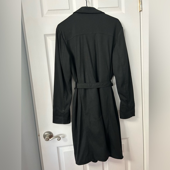 Smart Set Black Trench Coat - Picture 2 of 3